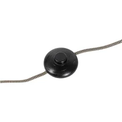 Industriële vloerlamp tripod staal met hout kantelbaar - Emado