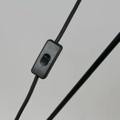 Industriële vloerlamp tripod zwart met goud - Magna Basic 25