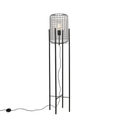 Industriële vloerlamp zwart - Bliss Vefa