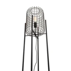 Industriële vloerlamp zwart - Bliss Vefa