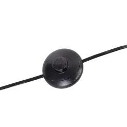 Industriële vloerlamp zwart 3-lichts - Big Cage