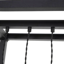 Industriële vloerlamp zwart 3-lichts - Big Cage