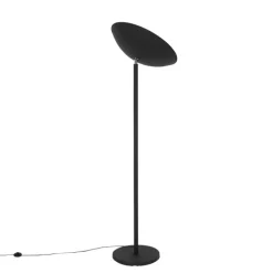 Industriële vloerlamp zwart met gouden binnenkant 60 cm - Magnax