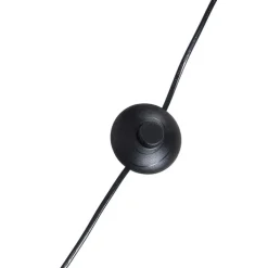 Industriële vloerlamp zwart met goud 3-lichts - Magnax