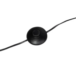 Industriële vloerlamp zwart met goud 1-lichts - Tommy