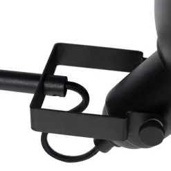 Industriële vloerlamp zwart met goud 1-lichts - Tommy