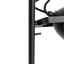 Industriële vloerlamp zwart 2-lichts - Emado
