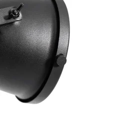 Industriële vloerlamp zwart 2-lichts - Emado