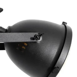 Industriële vloerlamp zwart 2-lichts - Emado