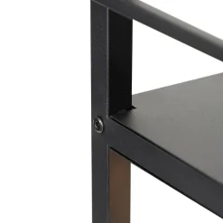 Industriële vloerlamp zwart - Cage Rack