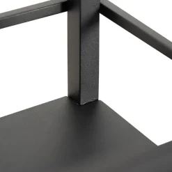 Industriële vloerlamp zwart - Cage Rack