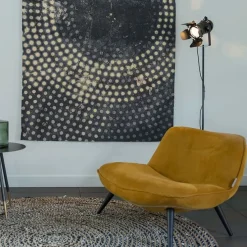 Industriële vloerlamp zwart kantelbaar - Movie