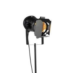 Industriële vloerlamp zwart kantelbaar - Movie