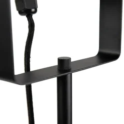 Industriële vloerlamp zwart kantelbaar - Movie