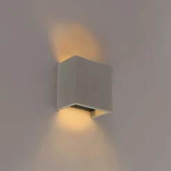 Industriële wandlamp beton met lichteffect - Meave