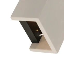 Industriële wandlamp beton met lichteffect - Meave