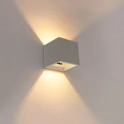 Industri�le wandlamp beton met lichteffect - Box