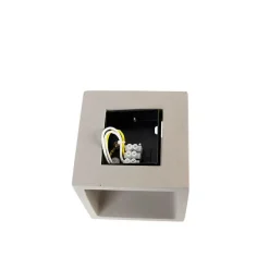 Industri�le wandlamp beton met lichteffect - Box
