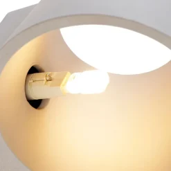 Industriële wandlamp beton met lichteffect - Cup