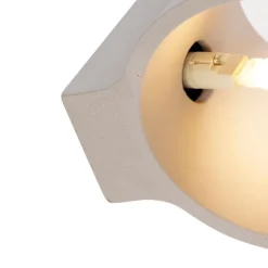 Industriële wandlamp beton met lichteffect - Cup