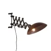Industriële wandlamp brons met zwart - Tyne