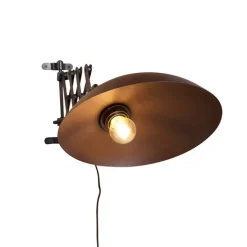 Industriële wandlamp brons met zwart - Tyne