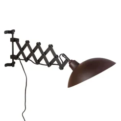 Industriële wandlamp brons met zwart - Tyne