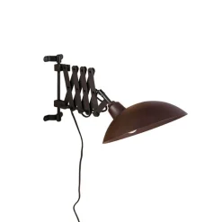 Industriële wandlamp brons met zwart - Tyne
