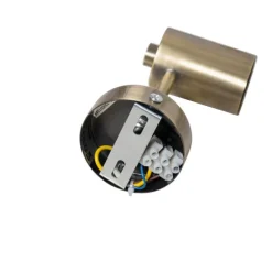 Industriële wandlamp brons 13cm - Facil