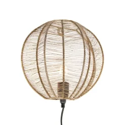 Industriële wandlamp brons met zwart - Dong