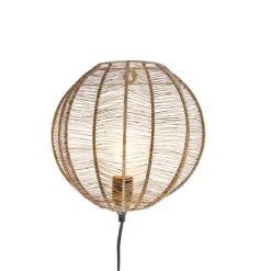 Industriële wandlamp brons met zwart - Dong