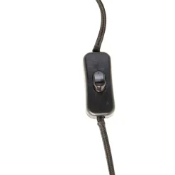 Industriële wandlamp brons met zwart - Dong