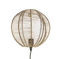 Industriële wandlamp brons met zwart - Dong