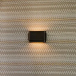 Industriële wandlamp donkerbrons 2-lichts - Coen