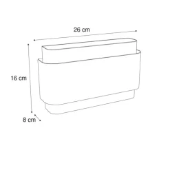 Industriële wandlamp donkerbrons 2-lichts - Coen