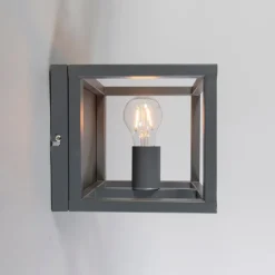 Industri�le wandlamp donkergrijs - Cage