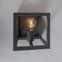 Industri�le wandlamp donkergrijs - Cage