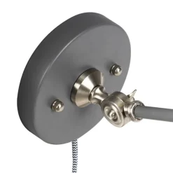 Industriële wandlamp grijs verstelbaar - Dazzle