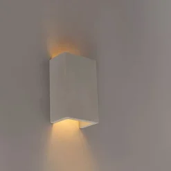 Industriële wandlamp grijs beton rechthoek - Meaux