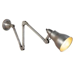 Industriële wandlamp grijs verstelbaar - Mersey