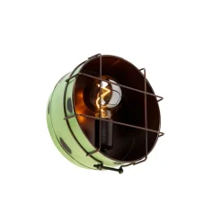 Industriële wandlamp groen 25 cm - Barril