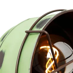 Industriële wandlamp groen 25 cm - Barril
