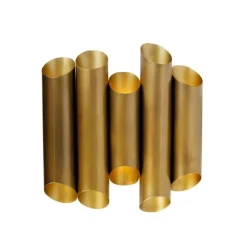 Industriële wandlamp messing 10-lichts - Whistle