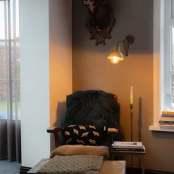 Industriële wandlamp messing verstelbaar - Avon