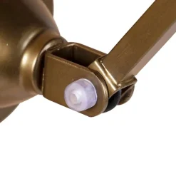 Industriële wandlamp messing verstelbaar - Avon