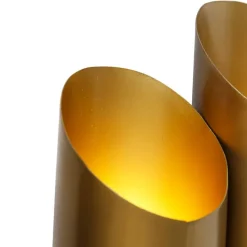 Industriële wandlamp messing 6-lichts - Whistle