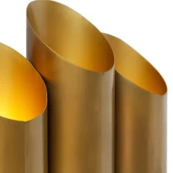 Industriële wandlamp messing 6-lichts - Whistle