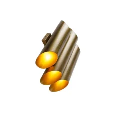 Industriële wandlamp messing 6-lichts - Whistle