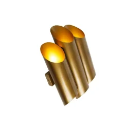 Industriële wandlamp messing 6-lichts - Whistle