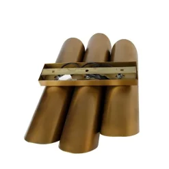 Industriële wandlamp messing 6-lichts - Whistle